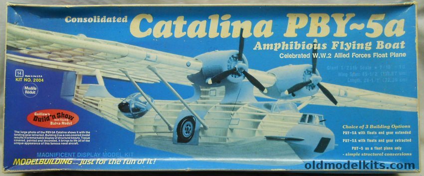 Guillows 1/28 PBY-5A / PBY-5 Catalina, 2004 plastic model kit